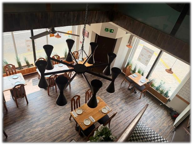 Annapurna Restaurant Overhead Dining View